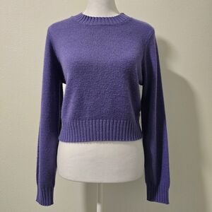 H&M Divided Purple Knit Sweater Womens Top Size Medium